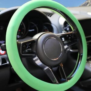 Universal Soft Silicone Steering Wheel Cover | Anti-Slip Breathable Grip | Fits 14-16 Inch Car Steering Wheels | Comfortable Heat & Wear Resistant Wheel Protector for Cars (Multi Colour)