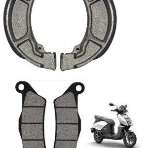 Rock World Rear Brake Shoe and Front Disc Brake Pad Combo Set compatible with Vida V1 Pro, V1 Plus, V1 Lite, V2 Pro, V2 Plus, V2 Lite, VX2 Plus, VX2 Pro, VX2 Lite