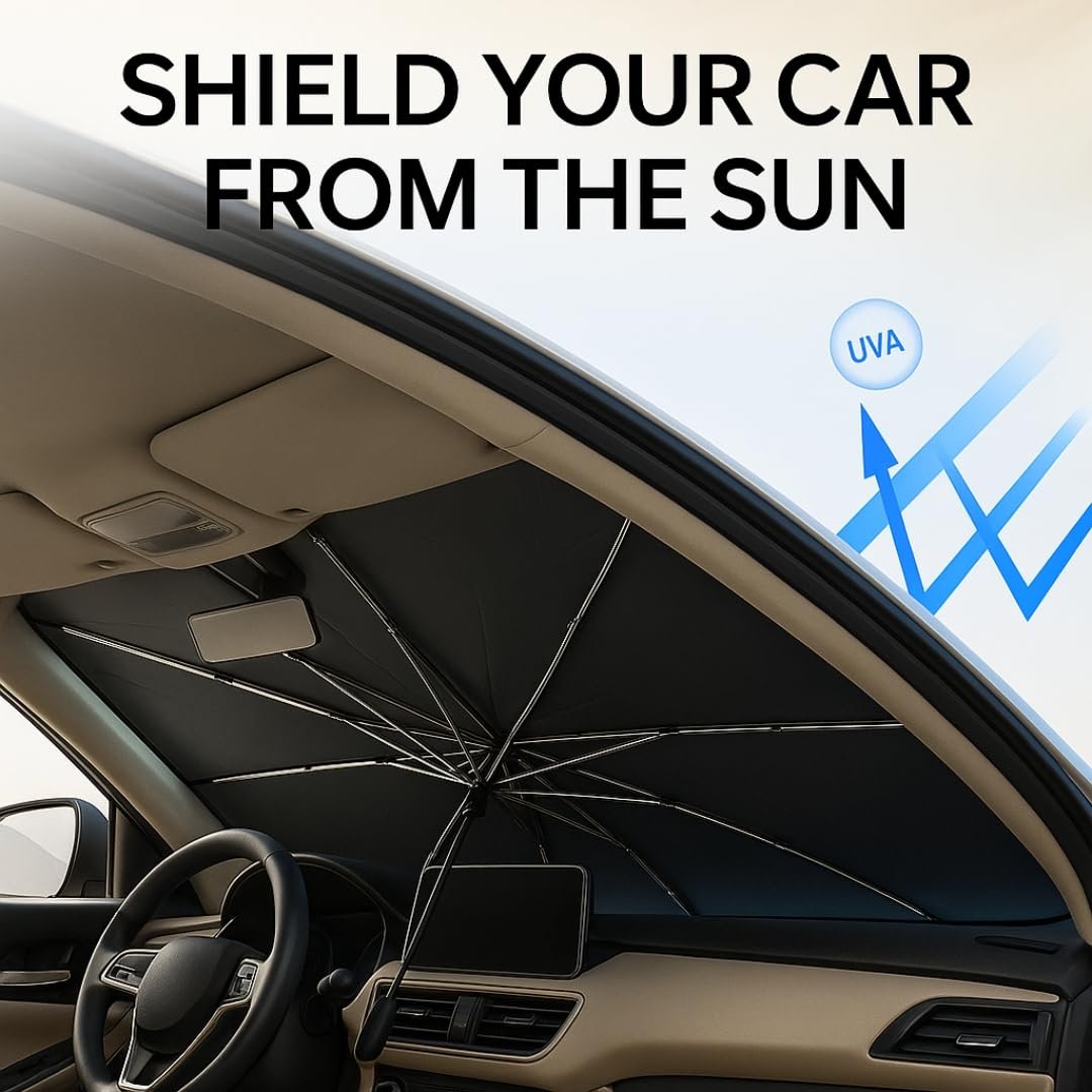 'Sunbrella' Windshield Car Sunshade for Car Interior Protection - Image 3