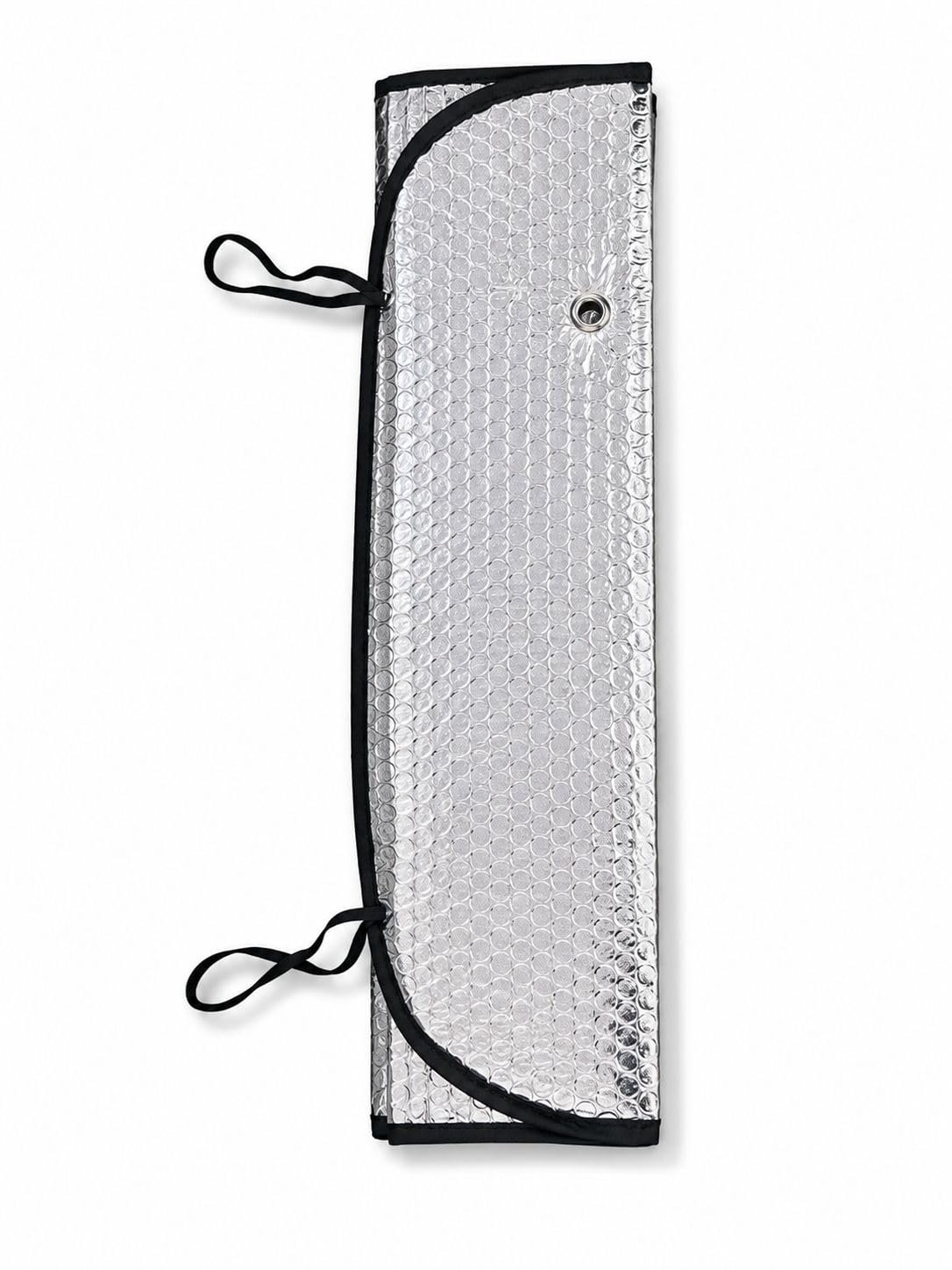 Car Sun Shade for Windshield, Reflective Silver and Blue Foldable Front Window Sunshade - Image 5