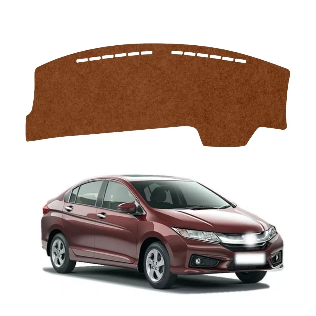 VINRIDE Car Dashboard Cover Compatible with Honda City 2014-2020, Glanza Accessories, car Dashboard mat, Anti-Slip Dashboard Cover, Dash Board Cover