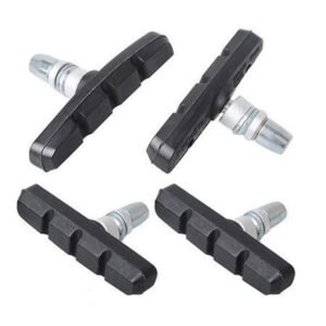 (Set of 4PCS) Powerful & Long Lasting Bicycle Rubber V Brakes Caliper Pads Set for Adults Cycle | Superior Grip & Control, Easy Installation, Ideal for Road Bikes, Mountain Bikes, and Electric Cycles