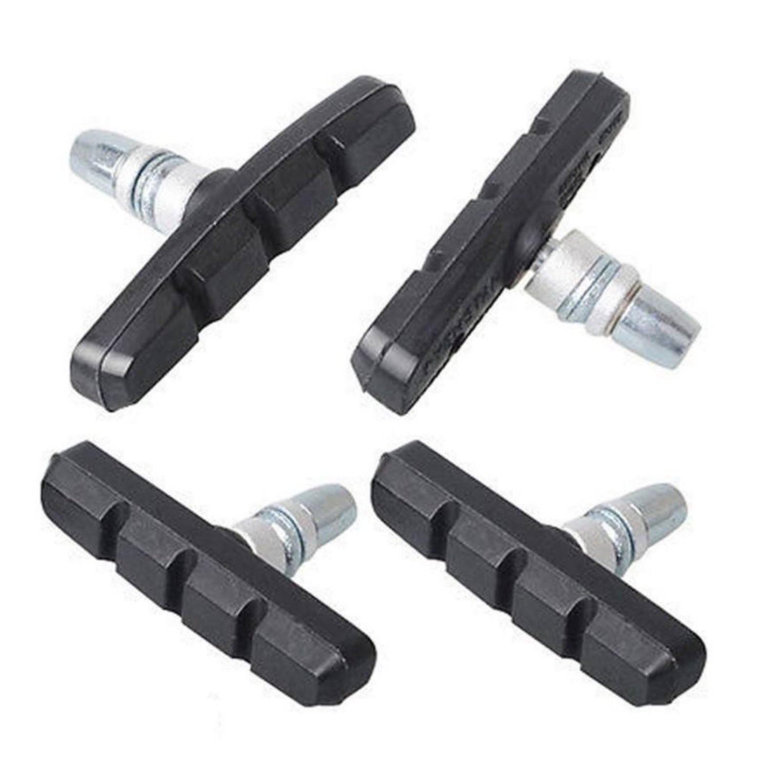 (Set of 4PCS) Powerful & Long Lasting Bicycle Rubber V Brakes Caliper Pads Set for Adults Cycle | Superior Grip & Control, Easy Installation, Ideal for Road Bikes, Mountain Bikes, and Electric Cycles