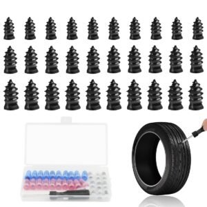 30 Pcs Tubeless Tyre Puncture Repair Kit 3 Sizes