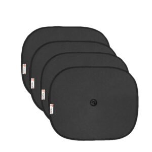 Car Sun Shade for Side Windows (Black) Pack of 4