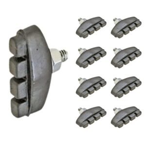 (Set of 4pcs) Powerful & Long Lasting Bicycle Rubber Brake Caliper Pads Set For Kids & Adults Cycles 12T, 14T, 16T & 20T Size | Superior Grip & Control, Easy Installation, Smooth & Noise-Free Breaking