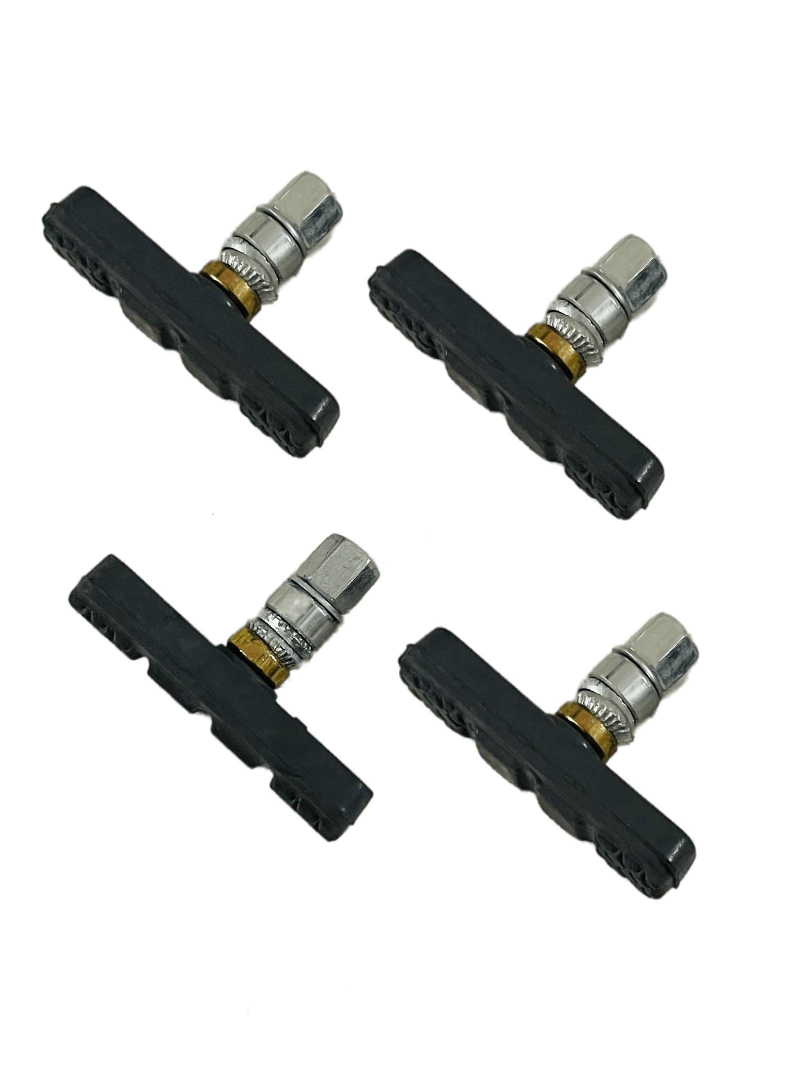 Cycle Brake Clutch Wire Pad Combo for V Brakes Power Brakes Bicycle Senior MTB Bikes (Brake Shoes)