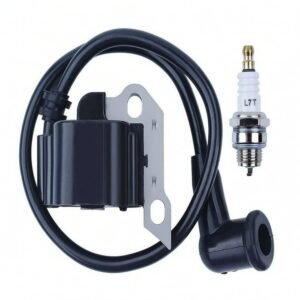 Enhanced Conductivity Ignition Coil with Ignition Plug Plug High Dielectric Ignition Coil Assembly Long-Lasting Automotive Parts Direct OEM for Small Engine Maintenance, Routine Service Work, 1 SET