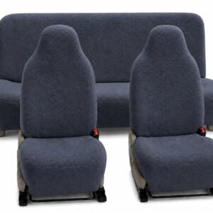 Royal Bharmal Gray i10 Universal Car Towel Seat Cover Set for Front & Rear Seats | 100% Cotton Terry Fabric | Sweat Absorbent Washable Soft Seat Protector | Universal Fit for Most 5 Seater Cars