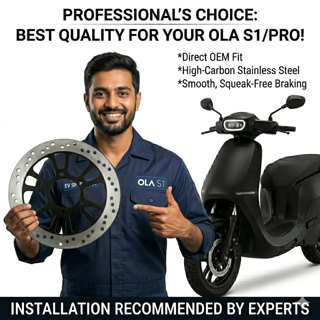 Premium Front Brake Disc Plate OLA | High-Carbon Stainless Steel Rotor | Compatible with Ola S1 & S1 Pro (Gen 1 & Gen 2) | Front Wheel Position | 220mm - Image 3