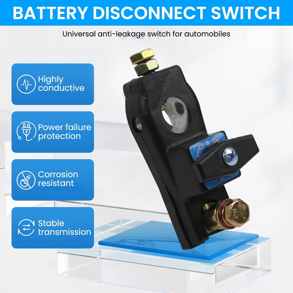 Car Battery Cut Off Switch 12/24V Manual Disconnect Anti-Drain - Image 2