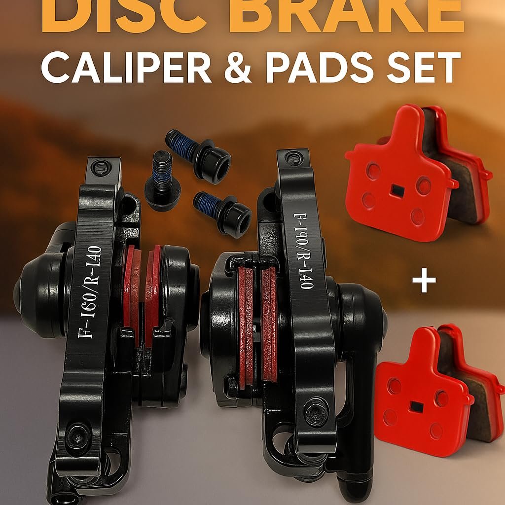 Bicycle Disc Brake Caliper Machine 2pcs Set And 2pcs Disc Pad Extra Combo Pack - Image 2