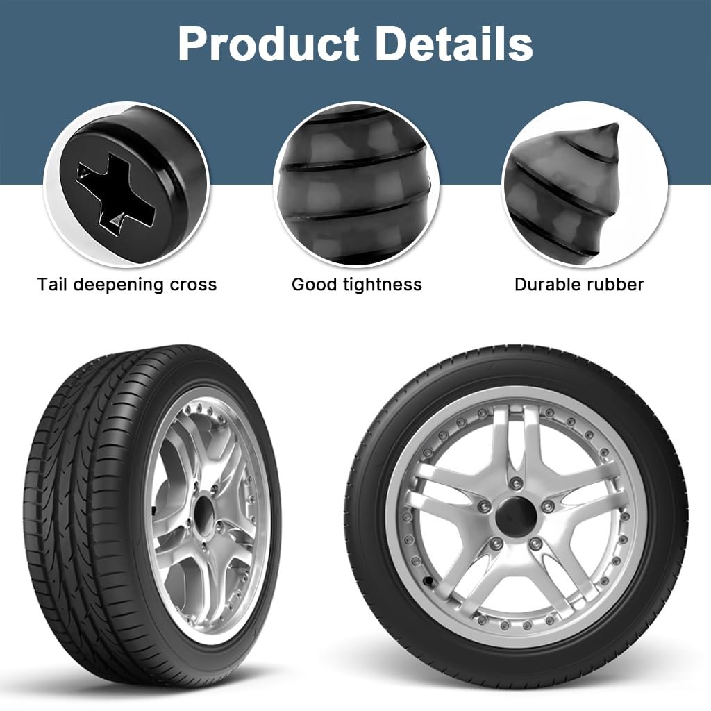 ® 30PCS Tubeless Tire Repair Plugs Dual Size Quick Fix - Image 3