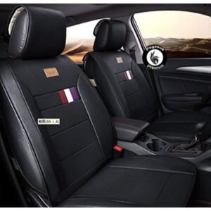 Customized Car Seat Cover Black-Red-White for Hyundai Creta(Set of Front & Rear Seat Cover Only)