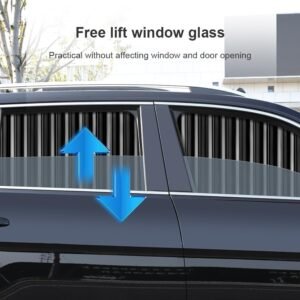 4pcs Magnetic Car Window Curtains, Car Window Sun Shade Protector - Car Sun Shade Protector Window, Car Side Window Privacy Cover, Car Curtain Window Slider, Removable - Keeps Cooler Screen