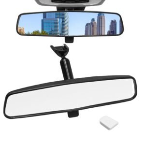 8201010F01AC 10.5" Universal Rear View Mirror, Interior Rearview Mirror Kit Replacement for Hevrolet Ford Toyota Nissan Jeep Honda Subaru Hyundai Kia Mazda Buick and More