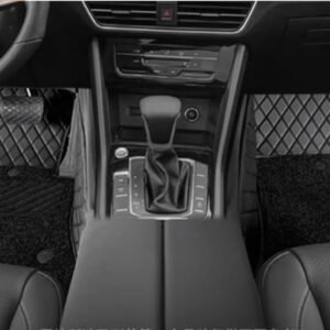 9D Car Floor Mat Full Set for Mg Comet 2023 || Luxury Leather with Grass Mat Complete Set || 100% Waterproof and Washable || Color : (Coffee)