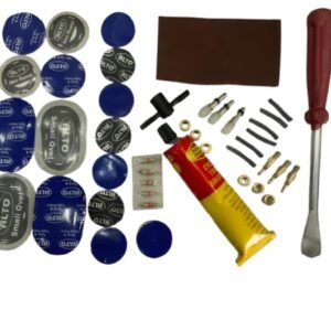 Cycle Tire Puncture Repair Kit, Burst Tyre, Lever, Patch, Glue (44Pcs/Set)