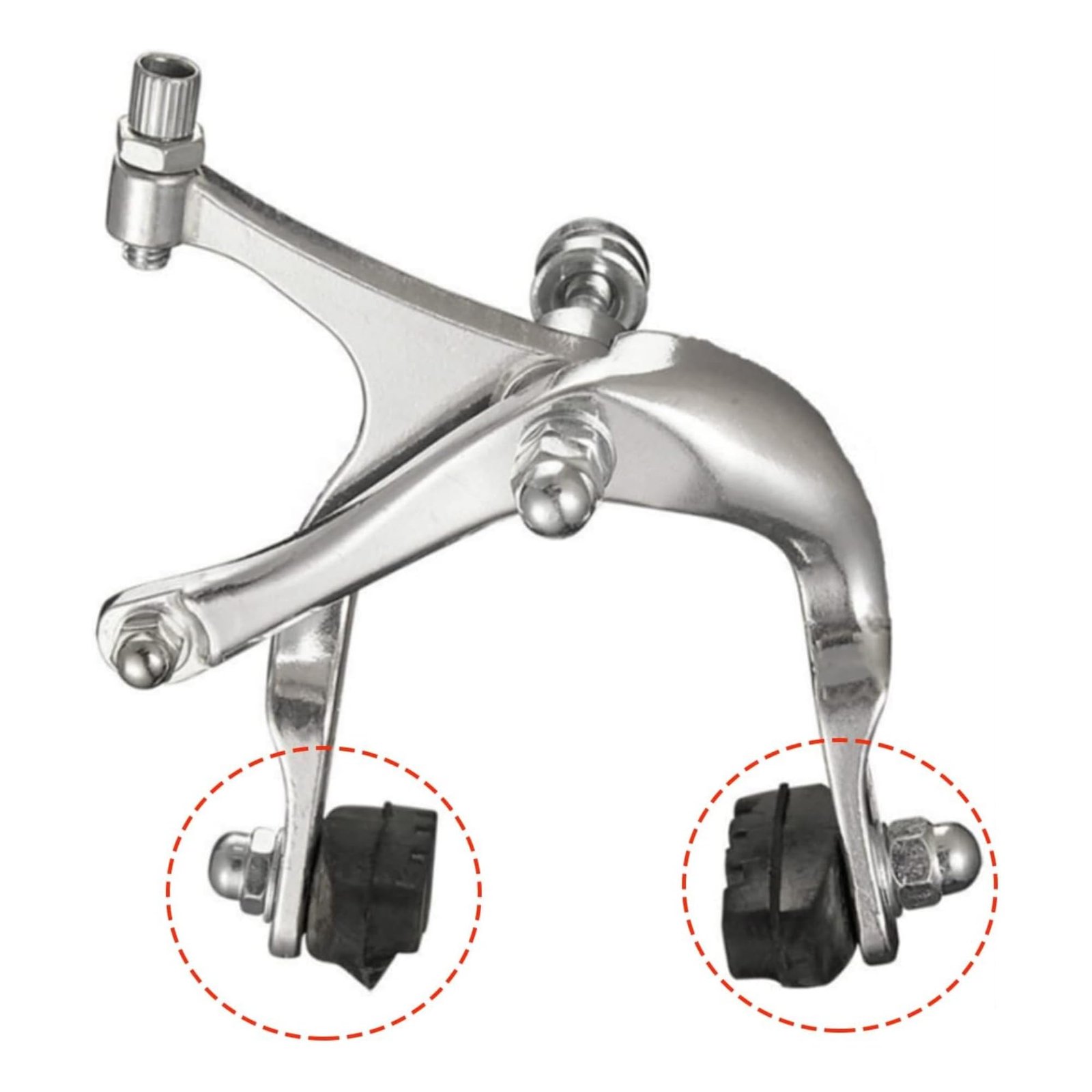 (Set of 4pcs) Powerful & Long Lasting Bicycle Rubber Brake Caliper Pads Set For Kids & Adults Cycles 12T, 14T, 16T & 20T Size | Superior Grip & Control, Easy Installation, Smooth & Noise-Free Breaking - Image 3