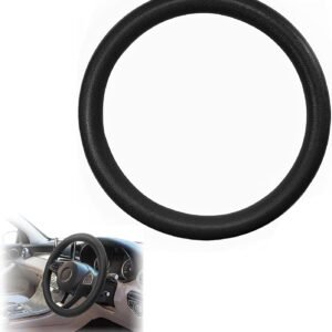 Luxury Soft Silicone Steering Wheel Cover – Premium Feel, Anti-Skid, Heat Resistant, Universal Fit Car Interior (Multi Color)