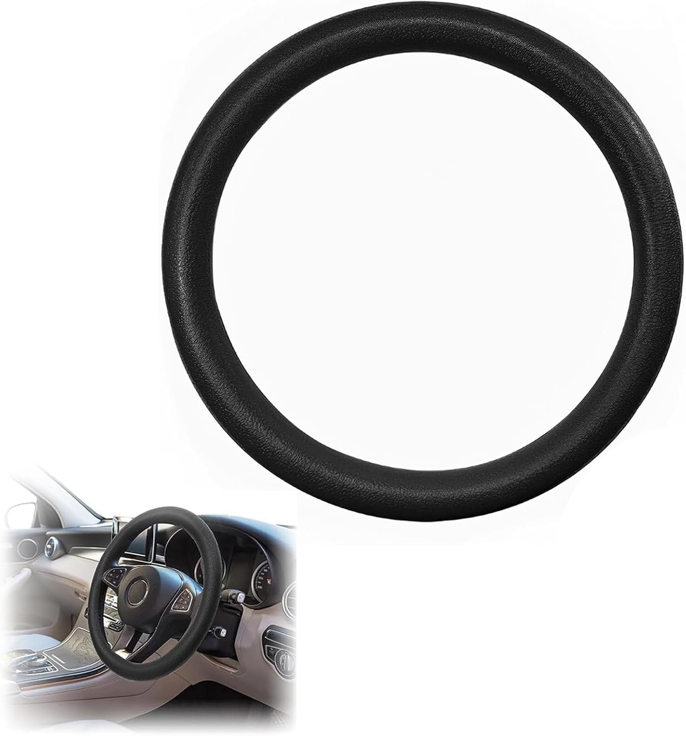 Luxury Soft Silicone Steering Wheel Cover – Premium Feel, Anti-Skid, Heat Resistant, Universal Fit Car Interior (Multi Color)