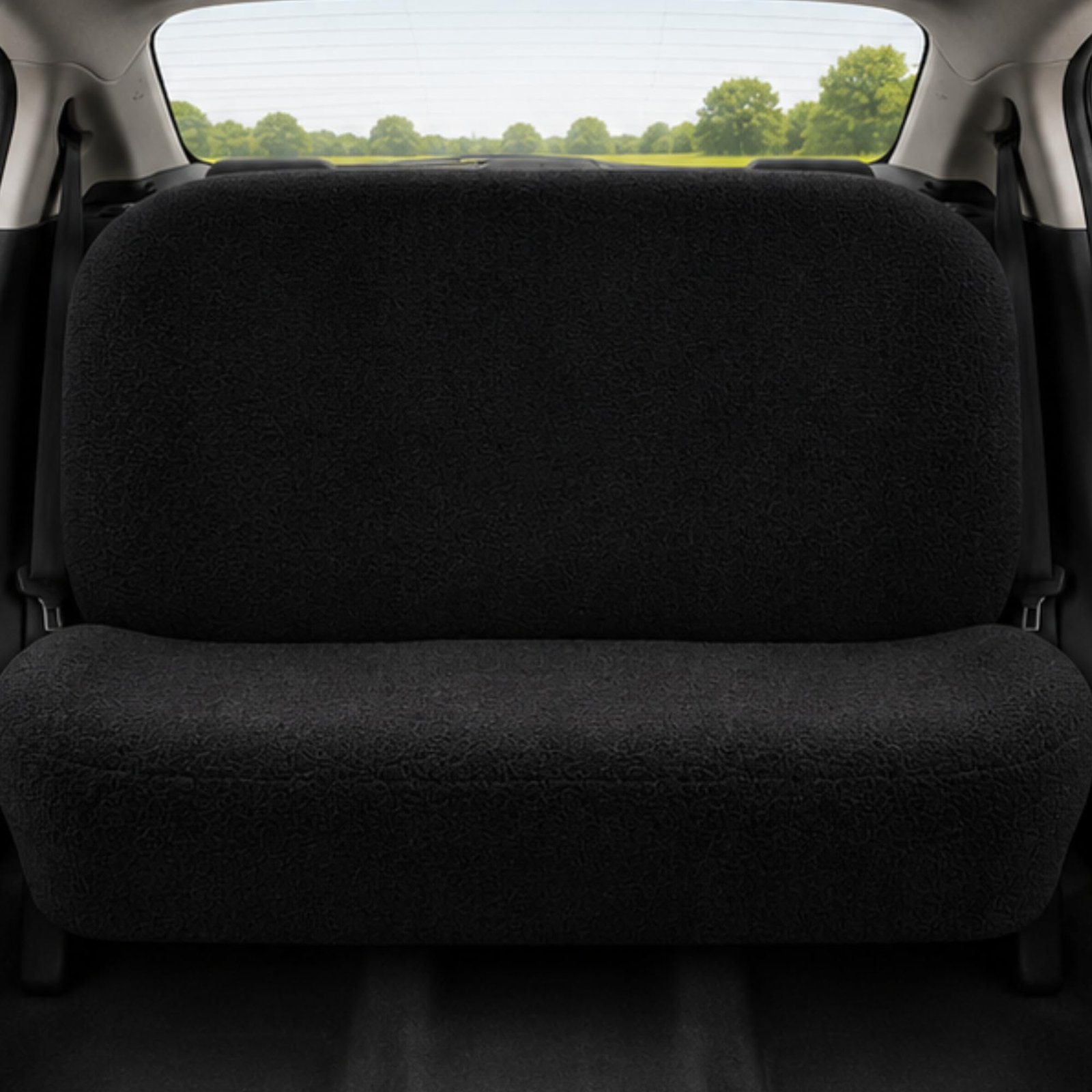 Royal Bharmal Black i10 Universal Car Towel Seat Cover Set for Front & Rear Seats | 100% Cotton Terry Fabric | Sweat Absorbent Washable Soft Seat Protector | Universal Fit for Most 5 Seater Cars - Image 3
