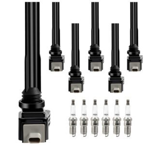 Ignition Coil Pack and Spark Plug fit for 3.5L V6 Turbo 2017 2018 2019 2020 2021 Fo-rd F-1-50 F1-50 Expedition GT, Lin-coln Navigator, UF826