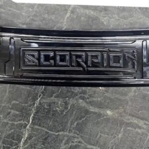 Carmart Rear Bumper Trunk Step Sill Plate Compatible For Scorpio N,made of ABS Black Glossy