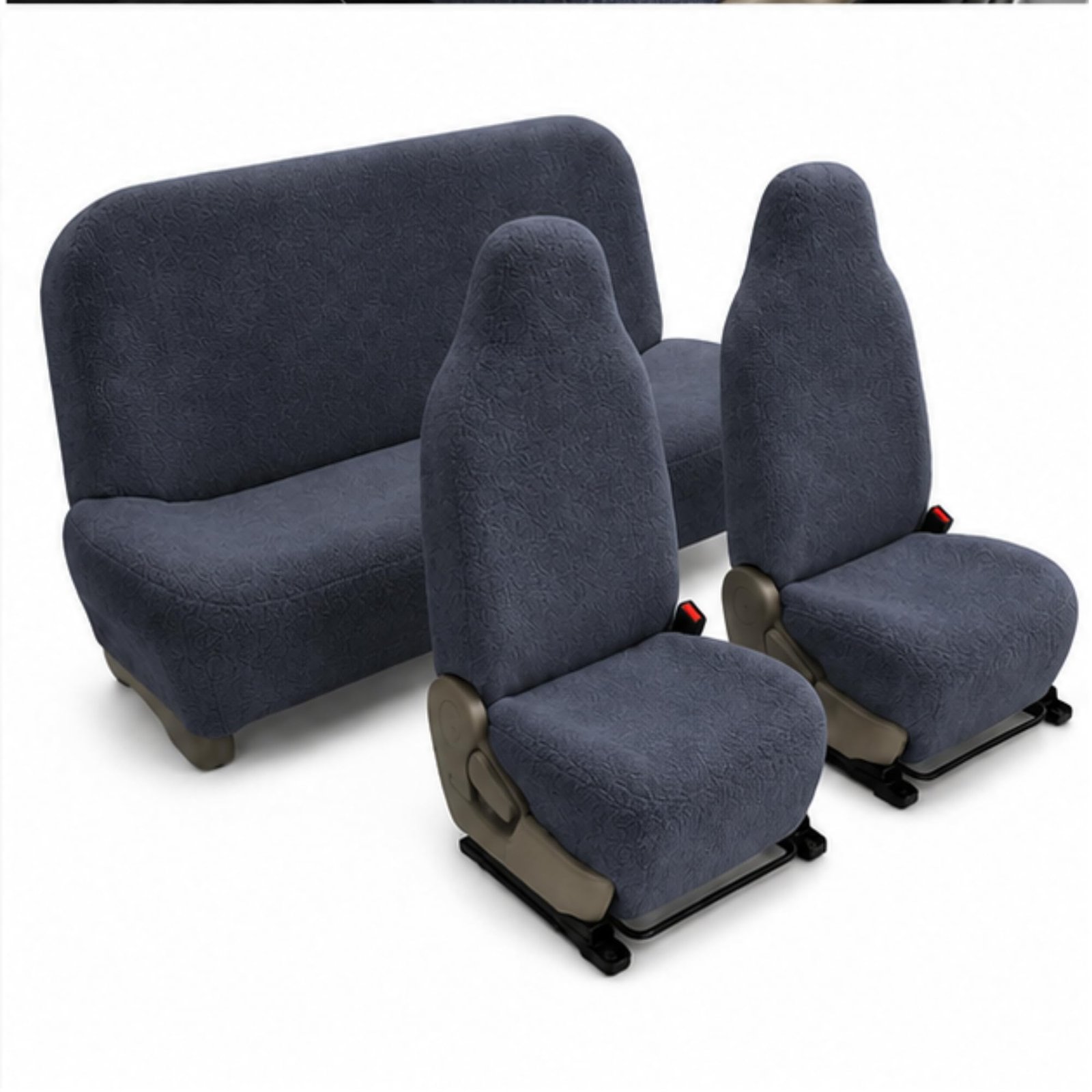 Royal Bharmal Gray i10 Universal Car Towel Seat Cover Set for Front & Rear Seats | 100% Cotton Terry Fabric | Sweat Absorbent Washable Soft Seat Protector | Universal Fit for Most 5 Seater Cars - Image 4