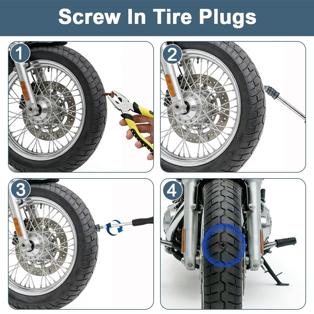 ® 30PCS Tubeless Tire Repair Plugs Dual Size Quick Fix - Image 6