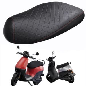 Ola Electric GEN 3 Seat Cover for S1 Pro, S1 Air, S1X+ | GEN 3 | Waterproof Faux Leather | Black & RED Stitching | Long Ride Comfort | Verified Quality | Anti-Slip