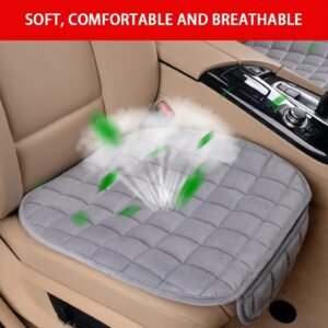 Premium Car Seat Cushion Pad – Thick Memory Foam Comfort Seat Cover, Breathable & Non-Slip, Universal Fit for Cars, SUVs, Trucks, Office Chairs – Gray