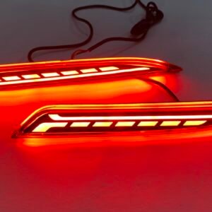 DDA ENTERPRISES REAR BUMPER LED REFLECTOR WITH MATRIX RUNNING INDICATION FOR TATA ALTROZ 2019-2025 SET OF 2PCS WITH FOUR WIRES