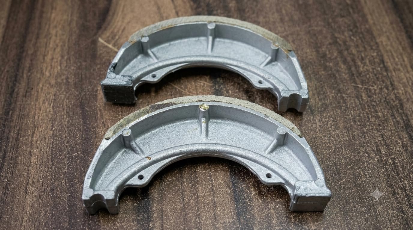 High-Performance Rear/Front Drum Brake Shoe Set for Motorcycles and Scooters (Pair) - Image 2