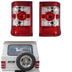 Tail Light/Back Light Assembly for Mahindra Bolero Type 2 (2007–Present) – White, Right & Left Side Pair