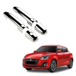KlaasAuto Car Chrome Door Cover Handle for Swift (with Sensor) | Maruti Suzuki Compatible - 2018-2024 - Car - Complete Set of 2 Front - 2021-2022 - 2023 - KlaasAuto Accessories