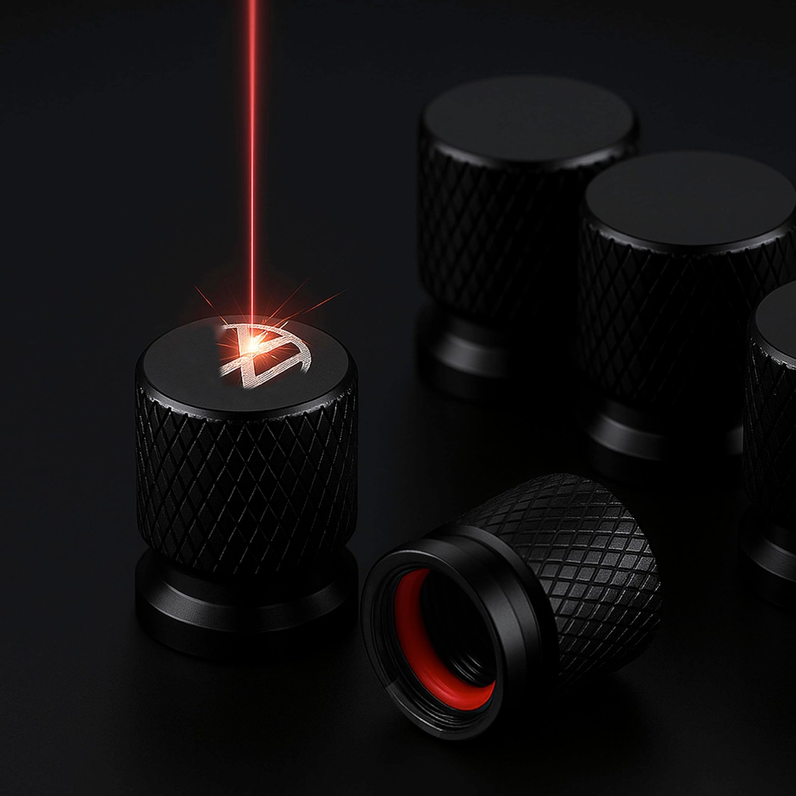 New Metal Tyre Valve Caps (Set of 4) | Laser Engraved | Anti-Leak O-Ring | Stylish Air Stem Covers | Universal Fit | Compatible with BB-MM-W X1, X3, X5, 3 Series, 5 Series, 7 Series, M Series & More - Image 3