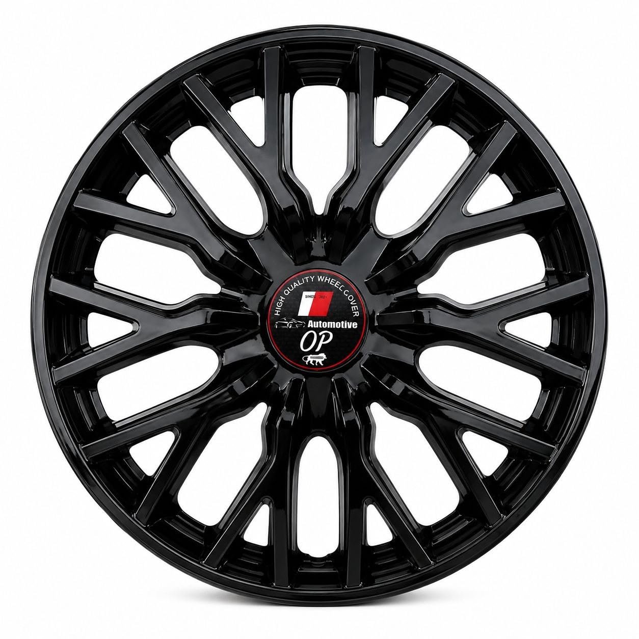 OP Automotive Phantom 14 Inch Wheel Cover Glossy Black
