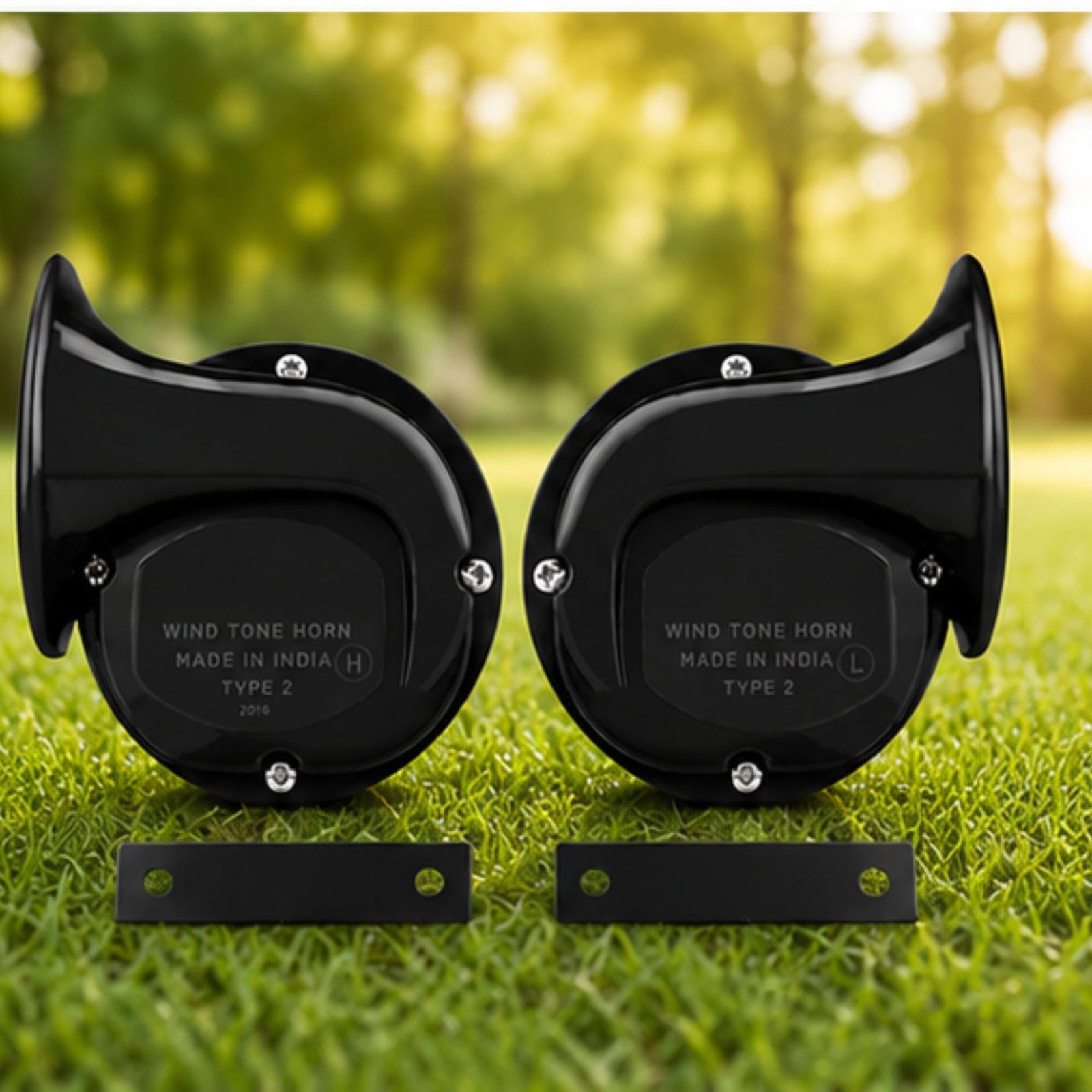 GS Traders Relay Horn for Automobile, Powerful Dual Tone Electric Horn for Car, Bike, SUV & Auto, Premium Black Finish, Durable & Easy Installation