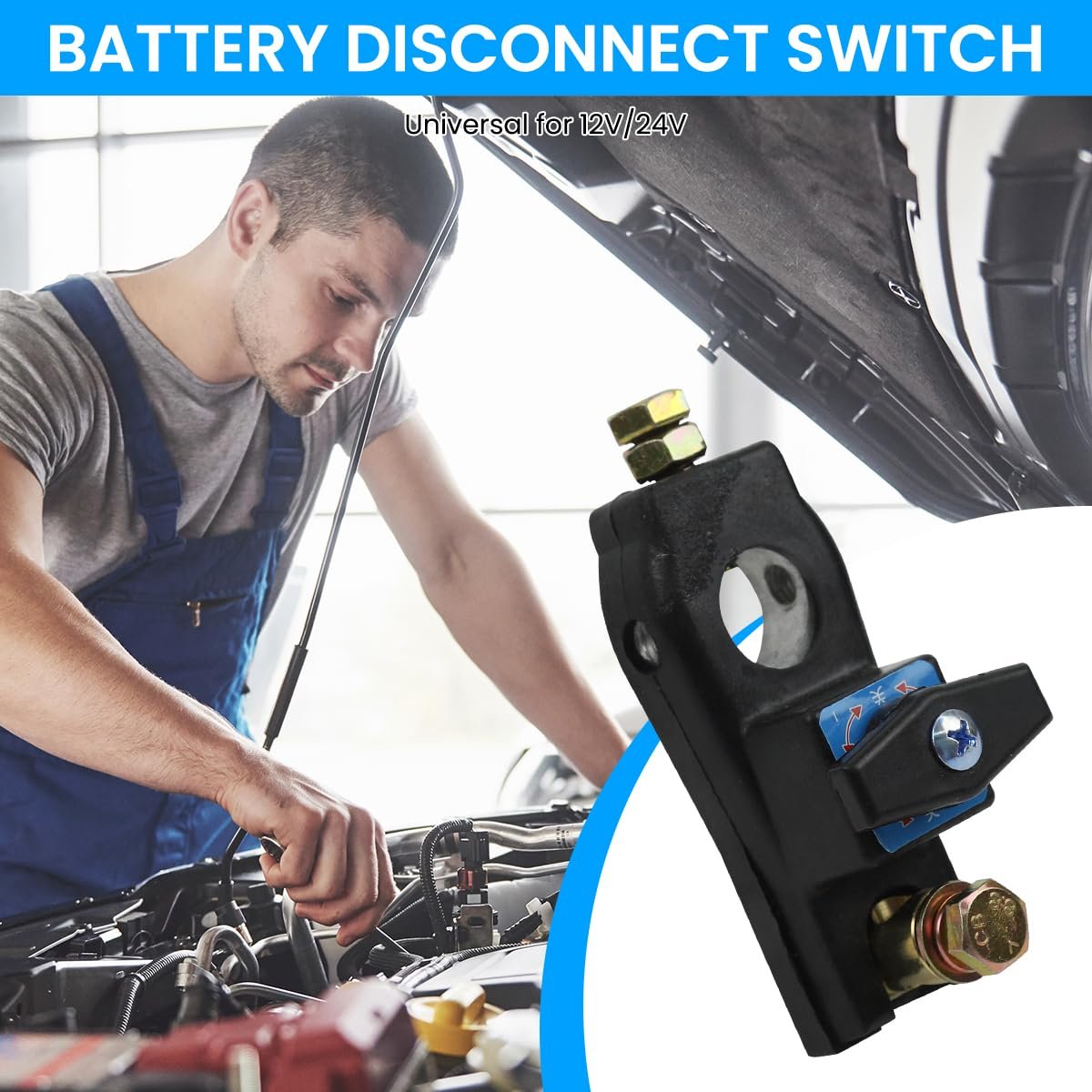 Car Battery Cut Off Switch 12/24V Manual Disconnect Anti-Drain - Image 5