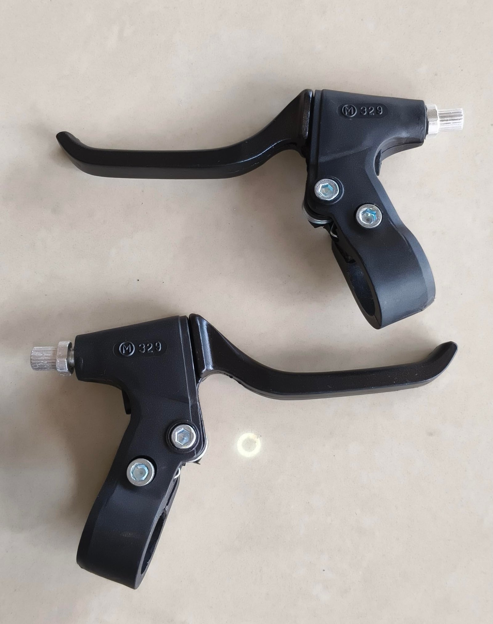 Bicycle Brake Lever Set, Left and Right Pair, Black