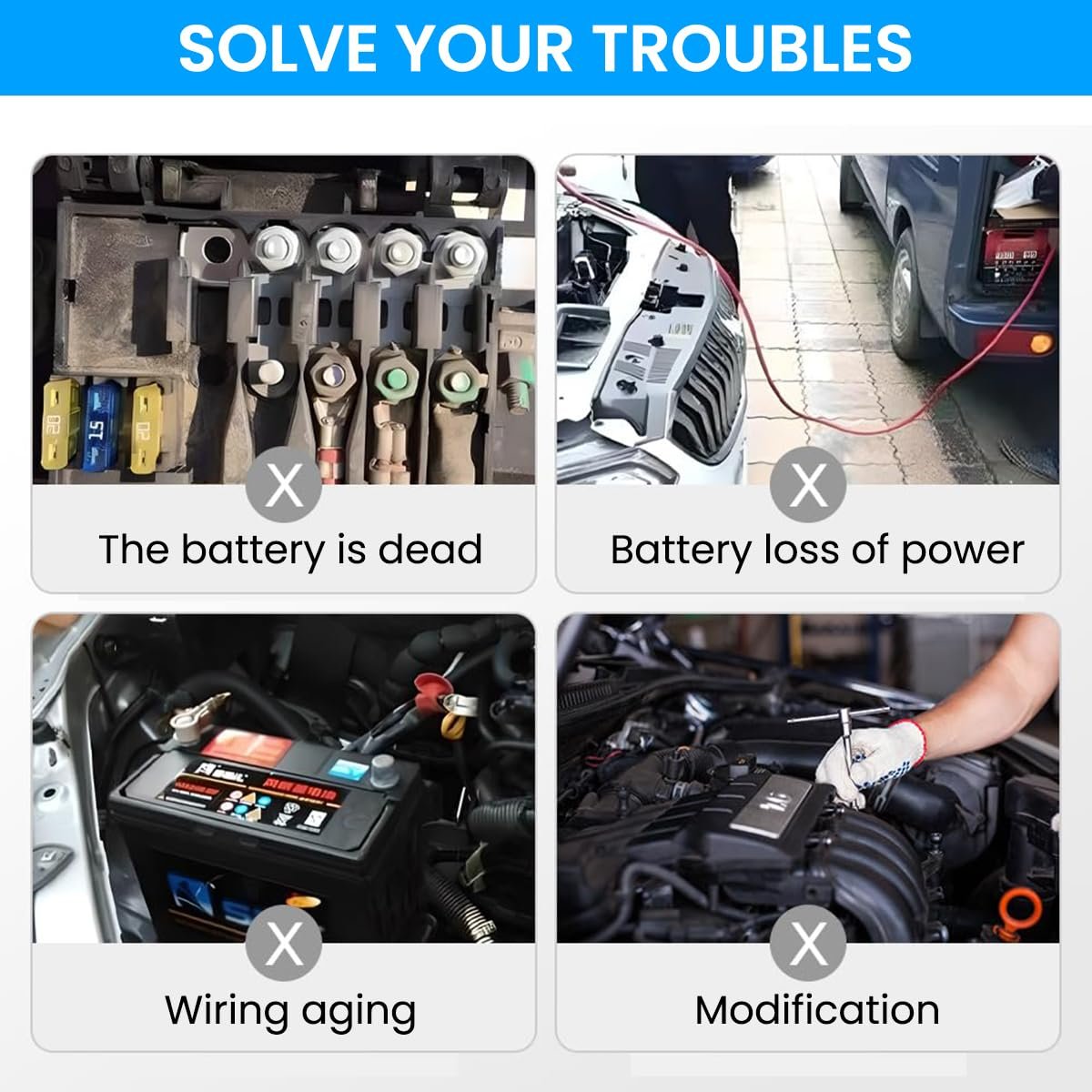 Car Battery Cut Off Switch 12/24V Manual Disconnect Anti-Drain - Image 7