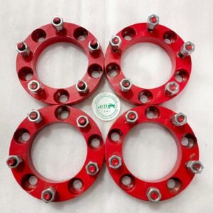 2 Inch CNC Metal Wheel Spacers, Red colour, Set of 4, for Bolero