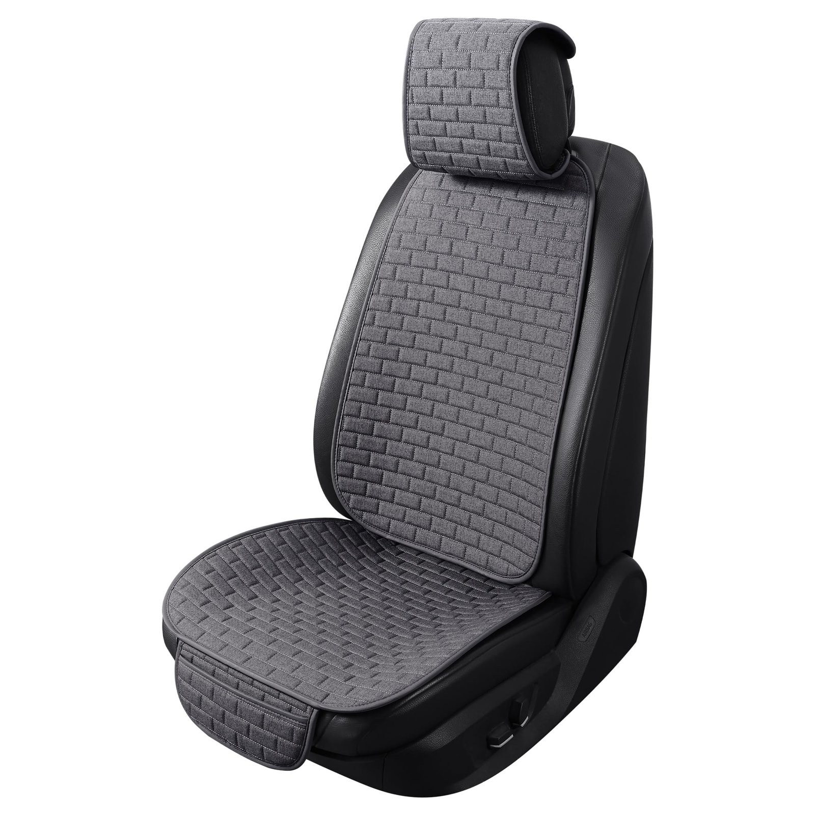 Linen Car Seat Covers, Breathable Front Pair Seat Covers for Cars with Non-Slip Protector for All Seasons, Universal Front Seat Covers for Cars, SUVs, Trucks - Image 8