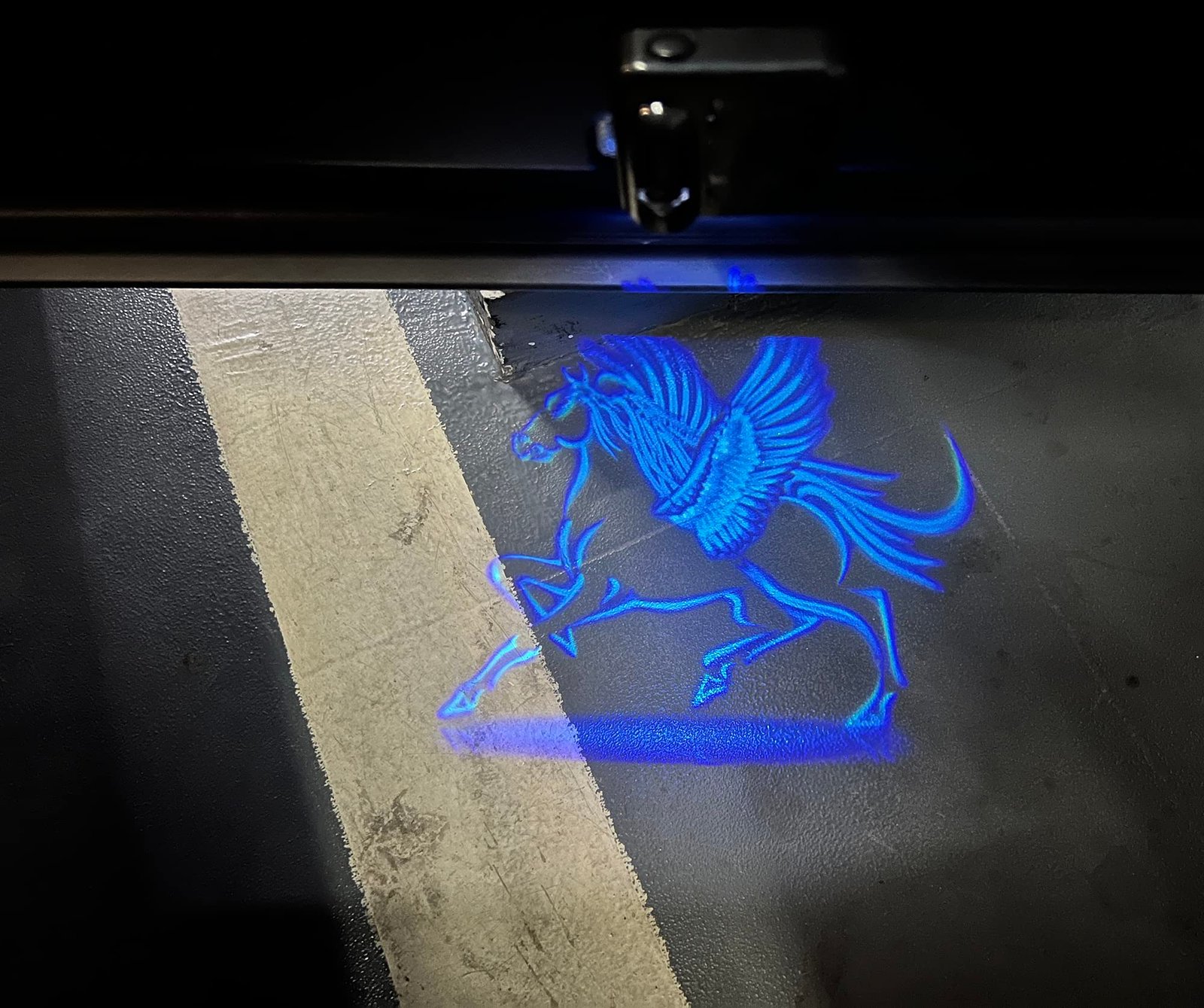 2 Pcs Led Car Door Welcome Light for Blue Horse Logo Symbol Projector Lights Ghost Shadow Light - Image 5