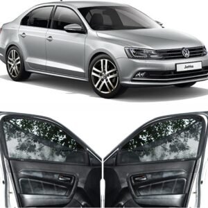 Sporty Car Magnetic Sun Shade Curtains with Zipper for Volkswagen Jetta Set of 4