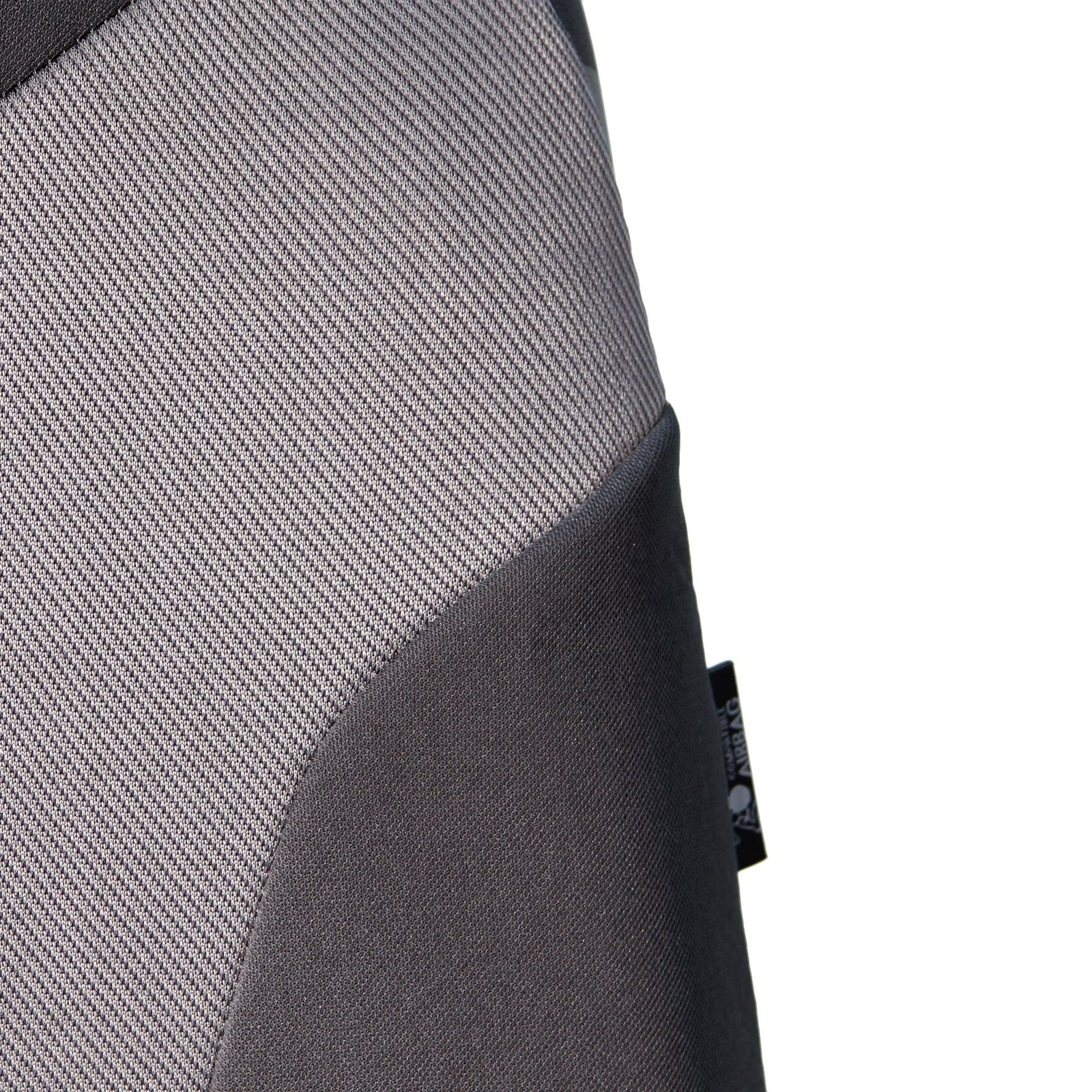 Car Seat Covers Rear Set Cloth - Universal Fit, Automotive Seat Covers, Airbag Compatible, Split Bench Rear Seat Cover, Washable Car Seat Cover for SUV Rear Set GrayBlack - Image 2